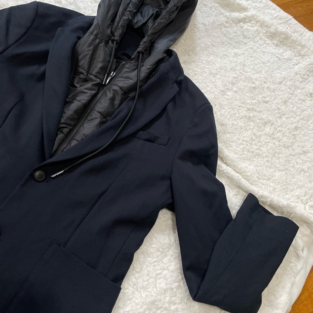 Zara Men's Black Hooded Blazer - Picture 8 of 16